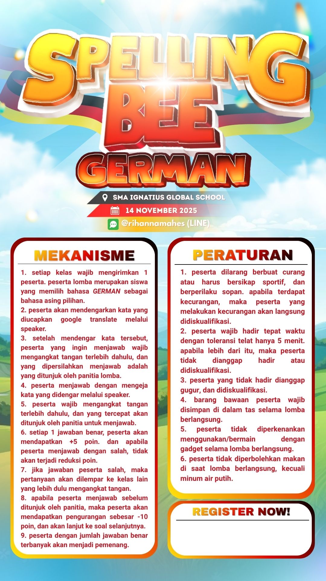 Lomba Spelling Bee German